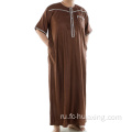 Продажа Jilabab Jilbah Silk Mustk Men Men Abaya Robe